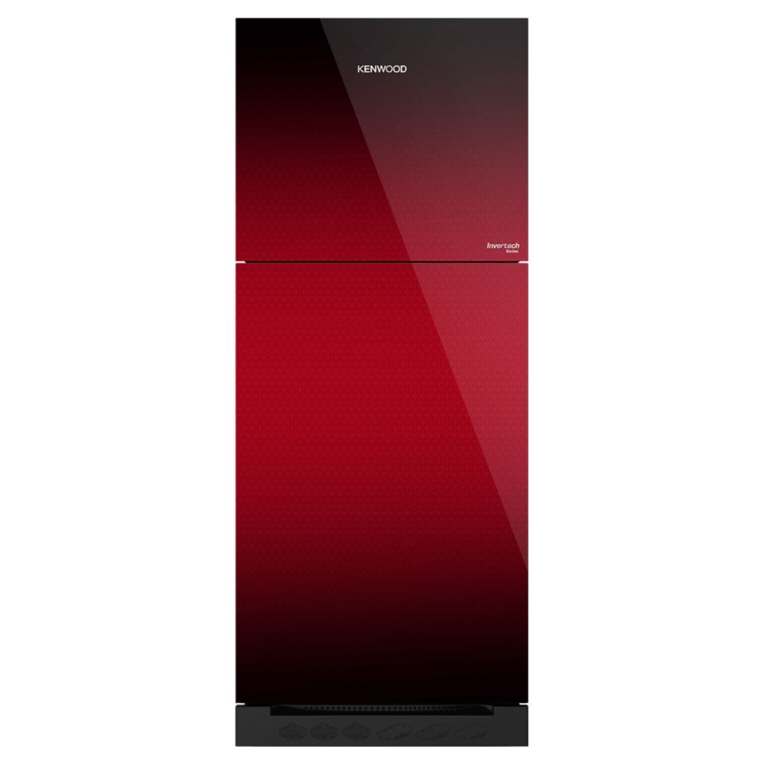 Kenwood Refrigerator KRFI-26657 18 Cubic Feet Glass Door Invertech Series I GD-Inverter German Technology Compressor Low Voltage Startup upto 170V & Energy Efficient 35%