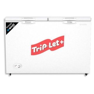 Waves Deep Freezer WDFT-315 Triplet - Double Door - 15 cft - White
