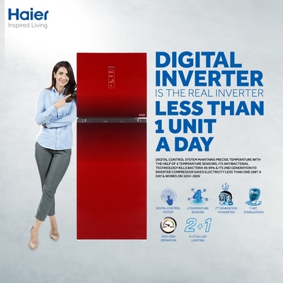 Haier Refrigerator 16 Cu Ft/Digital Inverter/HRF-438IDRA
