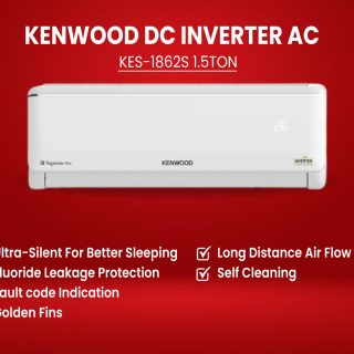 Kenwood KES-1862S E Supreme Pro 1.5 Ton Split AC 60% Saving