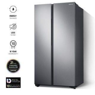 Samsung Refrigerator RS62R5001M9/UT SBS with All-around Cooling, 647L
