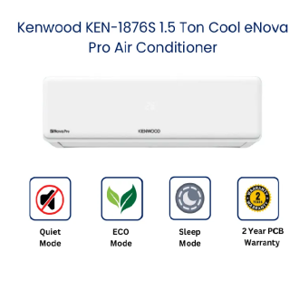 Kenwood KEN-1876S 1.5 Ton Cool Only eNova Pro Air Conditioner