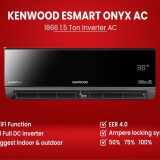 KENWOOD KES-1266S 1.0 TON E SMART ONYX T3 INVERTER AC