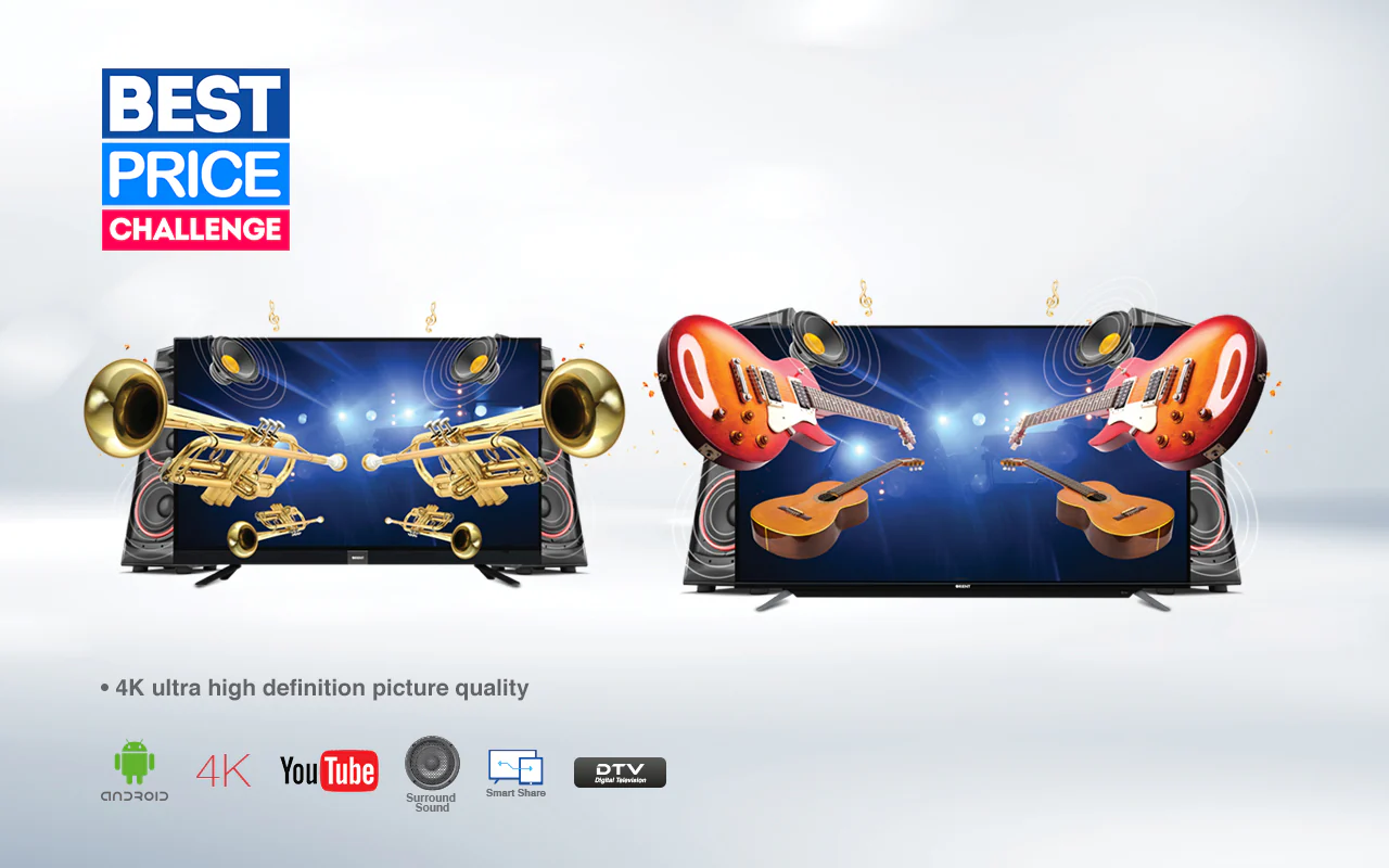 Orient 75 Inch Guitar UHD Smart LED TV - Image 2