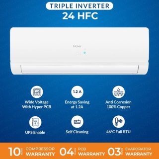 Haier HSU-24HFC 2.0 Ton Triple DC Inverter Split AC